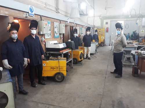 برگزاری دوره جوشکاری قطعات فولادی با فرآیند MAG در مرکز شهید انصاری رشت