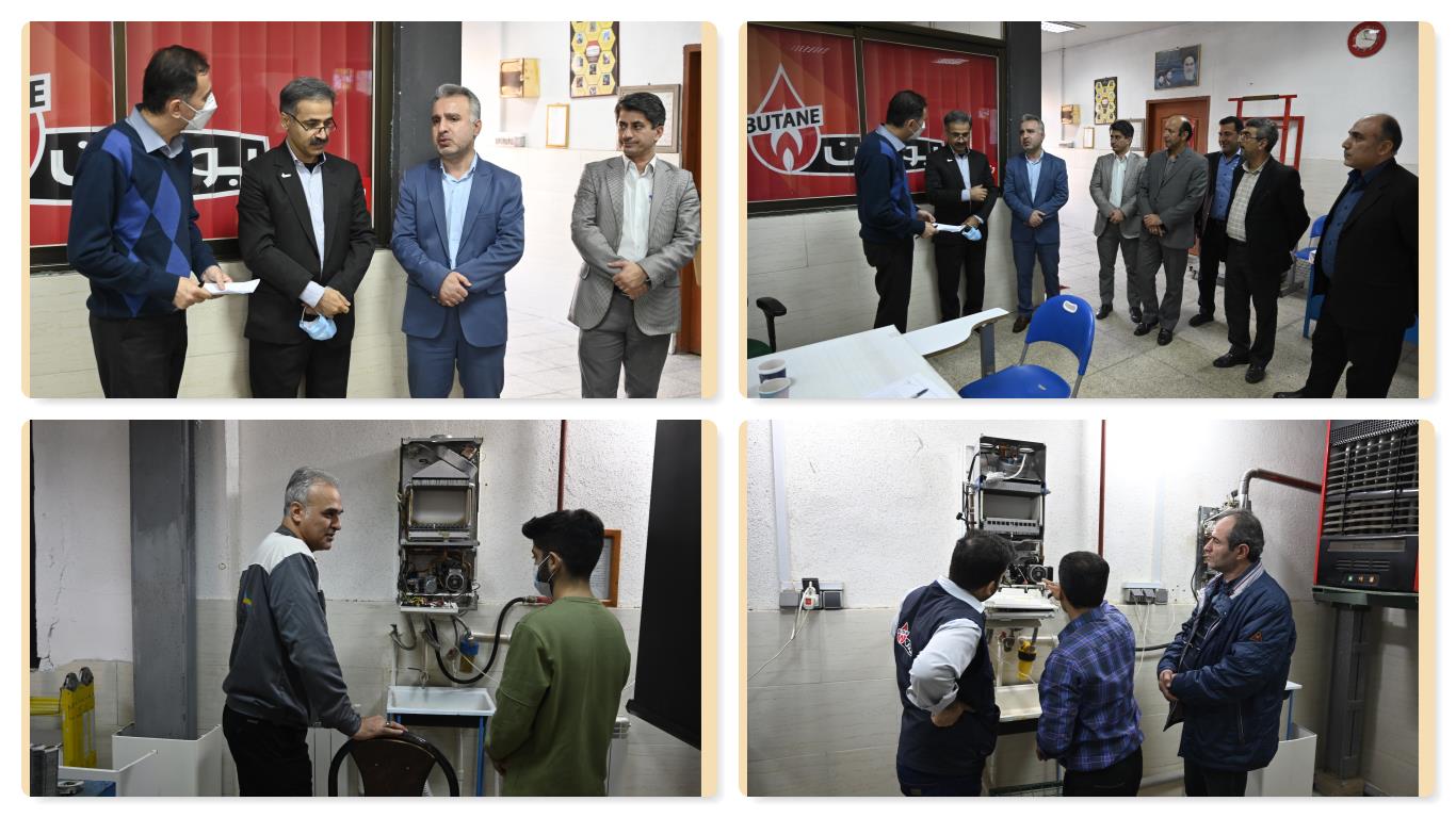 برگزاری دومین دورۀ مسابقۀ آزاد مهارت استانی رشتۀ تعمیرکار پکیج شوفاژ دیواری (بوتان) در مرکز آموزش فنی و حرفه ای شهید باهنر رشت 